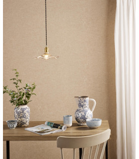 Hadano Ceiling Pendant Natural Brass and Wavy Glass-2