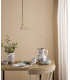 Hadano Ceiling Pendant Natural Brass and Wavy Glass-3