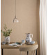 Hadano Ceiling Pendant Antique Chrome and Scalloped Bell Glass-3