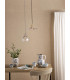 Hadano Ceiling Pendant Natural Brass and Wavy Glass-5