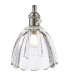 Hadano Ceiling Pendant Antique Chrome and Scalloped Bell Glass-7