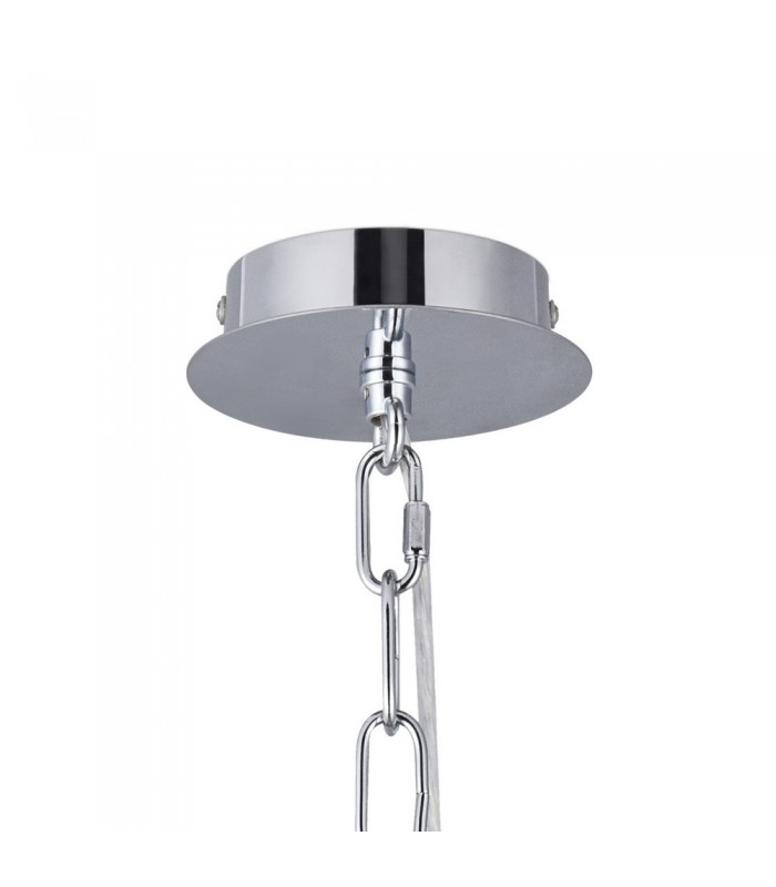 3 Light Multi Arm Ceiling Pendant without Shade, c, w 2m Chain, E14 Polished Chrome - 11