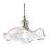 Hadano Ceiling Pendant Antique Chrome and Wavy Glass-6