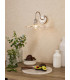 Hadano Wall Light Antique Chrome and Wavy Glass-2