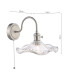 Hadano Wall Light Antique Chrome and Wavy Glass-4