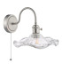 Hadano Wall Light Antique Chrome and Wavy Glass-5