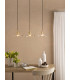 Hadano 3 Light Bar Ceiling Pendant Natural Brass and Wavy Glass-2