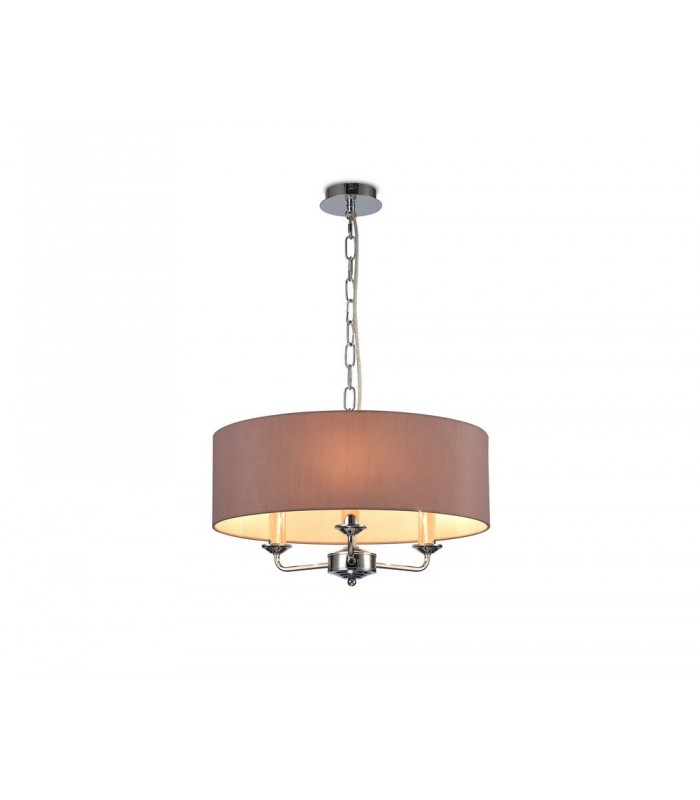 3 Light Multi Arm Ceiling Pendant without Shade, c, w 2m Chain, E14 Polished Chrome - 15