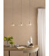 Hadano 3 Light Bar Ceiling Pendant Antique Chrome and Wavy Glass-2