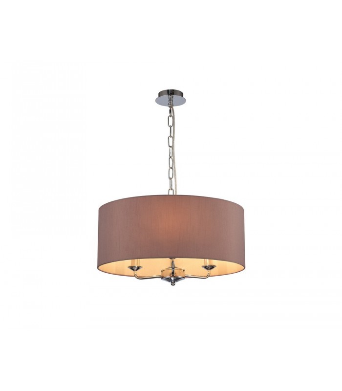 3 Light Multi Arm Ceiling Pendant without Shade, c, w 2m Chain, E14 Polished Chrome - 18