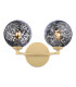 Izzy Wall Light Matt Gold With Black Confetti Glass