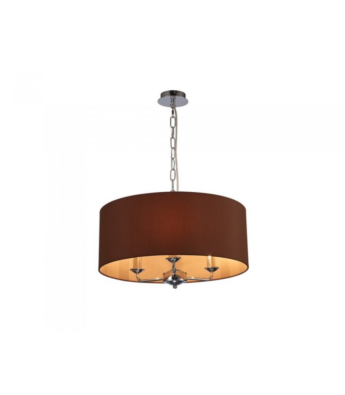3 Light Multi Arm Ceiling Pendant without Shade, c, w 2m Chain, E14 Polished Chrome - 19
