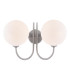 Jared Wall Light Satin Nickel With Opal Glass