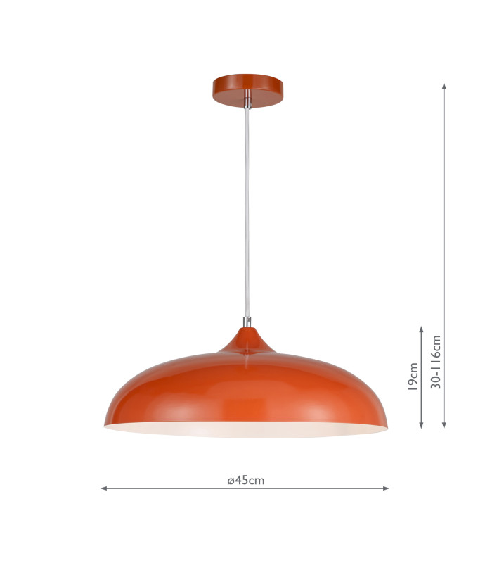 Kaelan Ceiling Pendant Orange-4