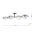 Olympus 4 Light Semi-Flush Matt Black With Clear Dimpled Glass-4