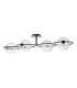 Olympus 4 Light Semi-Flush Matt Black With Clear Dimpled Glass-5