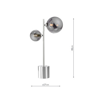 Spiral Table Lamp Polished Chrome-2