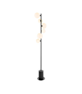 Spiral 6 Light Floor Lamp Matt Black-1