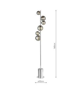 Spiral 6 Light Floor Lamp Polished Chrome-2