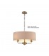 3 Light Multi Arm Ceiling Pendant without Shade, c, w 2m Chain, E14 Antique Brass - 8