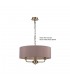3 Light Multi Arm Ceiling Pendant without Shade, c, w 2m Chain, E14 Antique Brass - 10