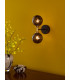 Takara Wall Light Matt Black and Bronze With Black Confetti Glass-2