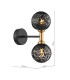Takara Wall Light Matt Black and Bronze With Black Confetti Glass-6