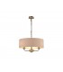 3 Light Multi Arm Ceiling Pendant without Shade, c, w 2m Chain, E14 Antique Brass - 12