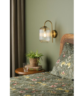 Idra Wall Light Aged Bronze and Ribbed Glass-2