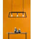 Claudia 3 Light Bar Ceiling Pendant Matt Black-2