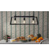 Claudia 3 Light Bar Ceiling Pendant Matt Black-3