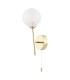 Cohen Wall Light Polished Gold With White Confetti Glass-1