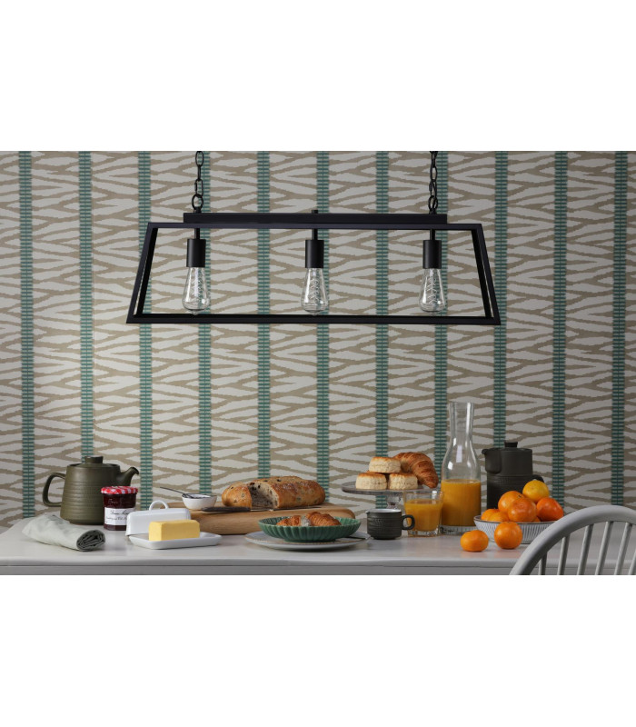 Claudia 3 Light Bar Ceiling Pendant Matt Black-4