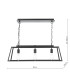 Claudia 3 Light Bar Ceiling Pendant Matt Black-5