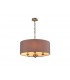 3 Light Multi Arm Ceiling Pendant without Shade, c, w 2m Chain, E14 Antique Brass - 16