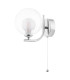 Cradle Wall Light Polished Chrome With Clear/Opal Glass-1