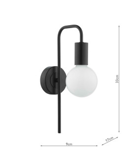 Dena Wall Light Matt Black-2