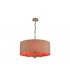 3 Light Multi Arm Ceiling Pendant without Shade, c, w 2m Chain, E14 Antique Brass - 19