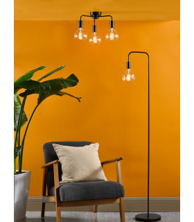 Dena 3 Light Semi-Flush Matt Black-2