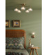 Feya 5 Light Semi-Flush Antique Bronze With Clear/Opal Glass-2