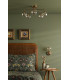 Feya Wall Light Antique Bronze With Organic Amber Glass-3
