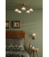 Feya Wall Light Antique Bronze With Clear/Opal Glass-2