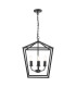 Fionn 4 Light Ceiling Pendant Matt Black-1