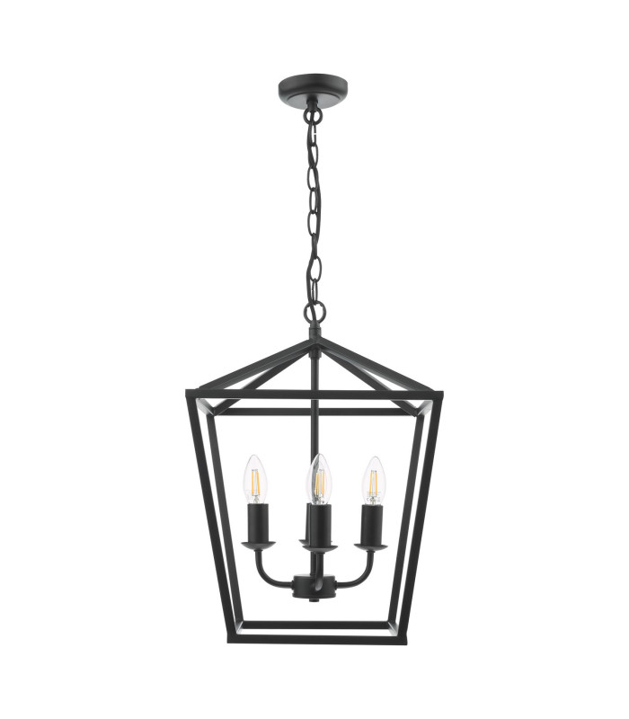 Fionn 4 Light Ceiling Pendant Matt Black-5