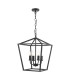 Fionn 4 Light Ceiling Pendant Matt Black-6