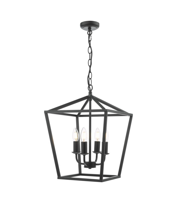 Fionn 4 Light Ceiling Pendant Matt Black-6