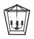 Fionn 4 Light Ceiling Pendant Matt Black-9