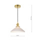 Hadano Ceiling Pendant Natural Brass & Ceramic Shallow Shade-4