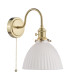 Hadano Wall Light Natural Brass & Ceramic Domed Shade-5