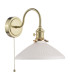 Hadano Wall Light Natural Brass & Ceramic Shallow Shade-5